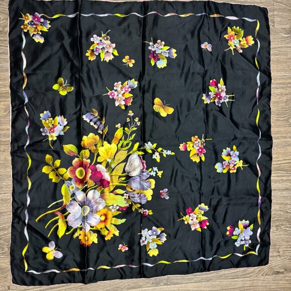 Silk scarf 34" x 34" - Picture 1 of 6